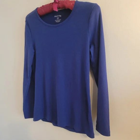 4/$15 SALE White Stag | Bundle Set of 2 Scoop neck Blue Pink Small Blouse - Picture 7 of 9